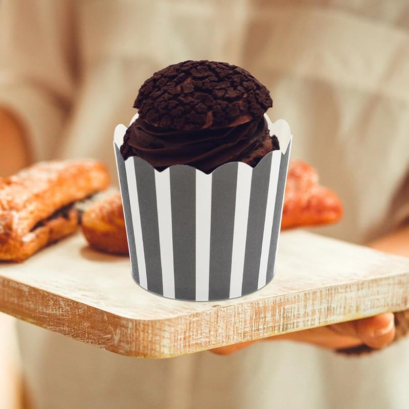 Mini Heat Resistant Paper Cupcake Liners Muffin Baking Cups 50pcs Disposable - Image 3